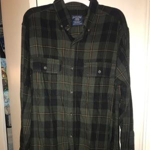 Flannel longsleeve with front button pockets